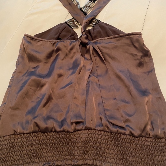 Bebe Halter Top with Beading at neckline - Picture 2 of 5